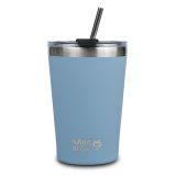 NAVA NV10-262-111 TERMO PUTNA ŠOLJA SA SLAMKOM 450ML PLAVA - slika 1